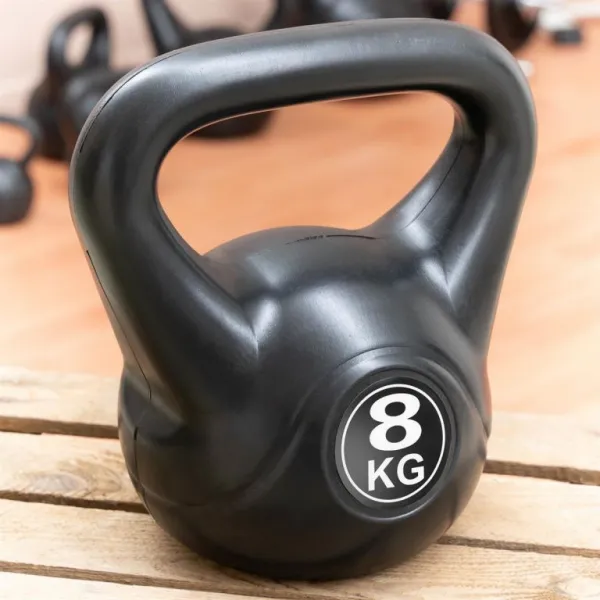 MAXXIVA 84999 Kettlebell činka, čierna, 8 kg