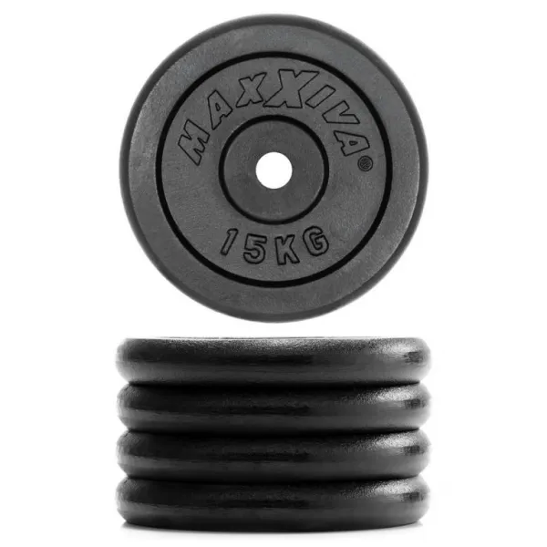 MAXXIVA 81657 Sada závažia 2 x 15 kg, liatina
