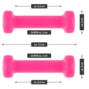 MAXXIVA 85022 sada vinylových činiek 2 x 0,5 kg, ružová