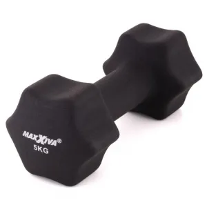 MAXXIVA 84984 sada činiek s neoprénovým poťahom 2x 5 kg, čierna