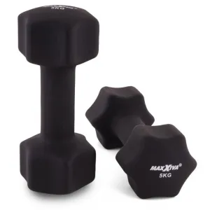MAXXIVA 84984 sada činiek s neoprénovým poťahom 2x 5 kg, čierna