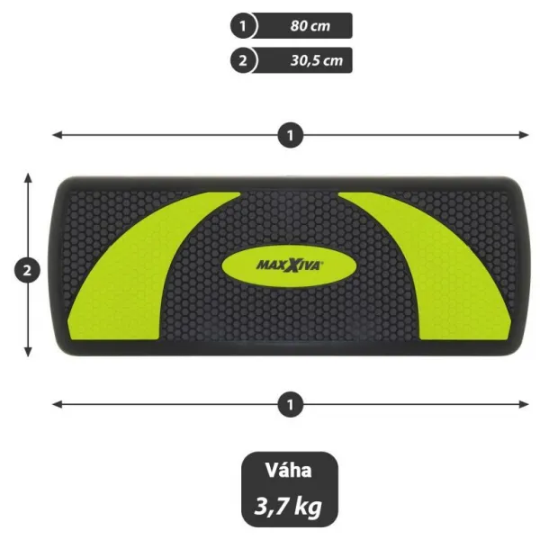 MAXXIVA 85905 Fitness stepper, 80 x 30,5 x 10 / 15 / 20 cm