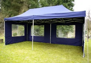 Garthen PROFI 392 Záhradný párty stan - modrý nožnicový