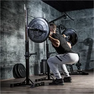 Gorilla Sports Stojan na veľkú tyč, polohovateľný, 160 cm