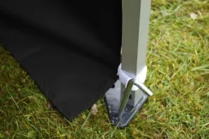 Garthen PROFI 2267 Záhradný párty stan 3x6 m čierny nožnicový