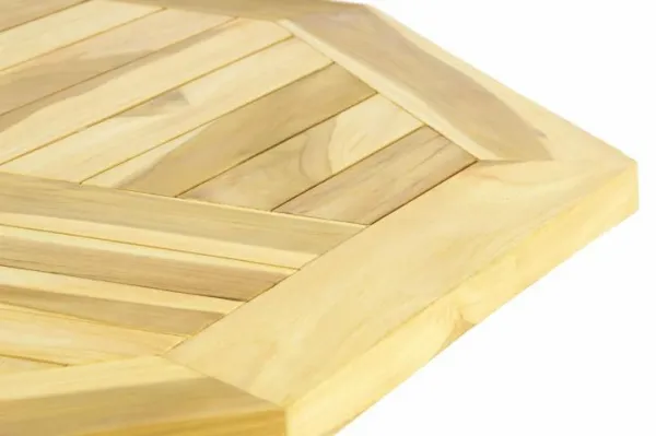 Divero 47268 Skladací stolík - teakové drevo - 100 cm