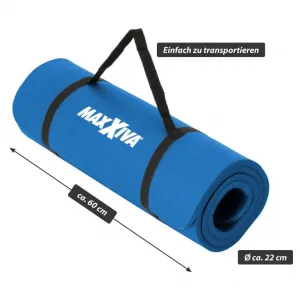 MAXXIVA 87450 Fitness podložka, 190 x 60 x 1,5 cm, modrá