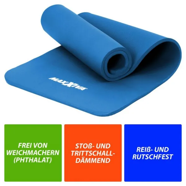 MAXXIVA 87450 Fitness podložka, 190 x 60 x 1,5 cm, modrá