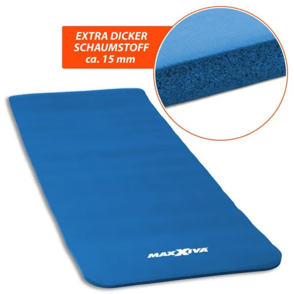MAXXIVA 87450 Fitness podložka, 190 x 60 x 1,5 cm, modrá
