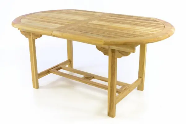 Divero 47273 Záhradný oválny stôl - roztahovateľný - 170/230 cm