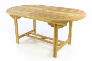 Divero 47273 Záhradný oválny stôl - roztahovateľný - 170/230 cm