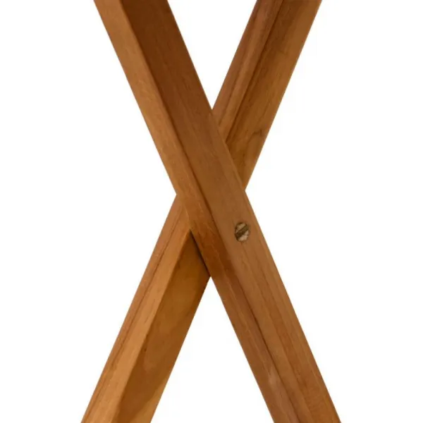 Divero 2211 guľatý záhradný stolík z tíkového dreva, Ø 80 cm
