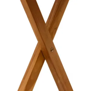 Divero 2211 guľatý záhradný stolík z tíkového dreva, Ø 80 cm