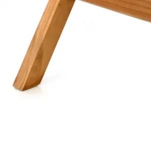 Divero 2211 guľatý záhradný stolík z tíkového dreva, Ø 80 cm