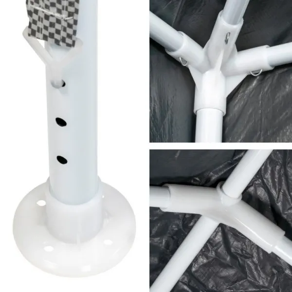 Garthen 71702 Záhradný párty stan - 3 x 6 m, antracit + 6 bočníc