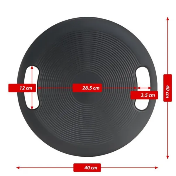 MAXXIVA 85997 balančná doska, čierna, Ø 40 cm
