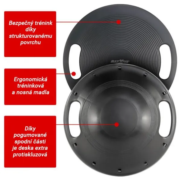 MAXXIVA 85997 balančná doska, čierna, Ø 40 cm