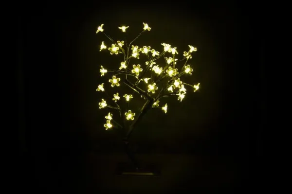 Nexos 5978 Dekoratívne LED osvetlenie - strom s kvietkami, teple biele