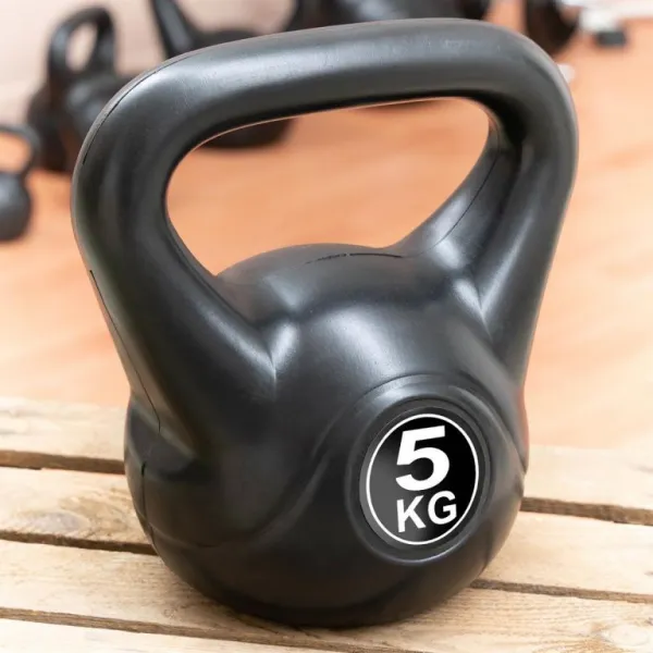 MAXXIVA 85004 Kettlebell činka, čierna, 5 kg