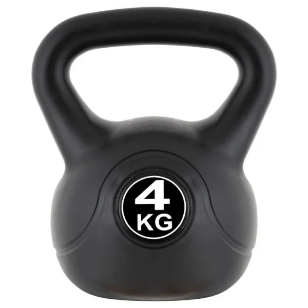 MAXXIVA Kettlebell činka, čierna, 4 kg