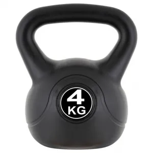 MAXXIVA Kettlebell činka, čierna, 4 kg