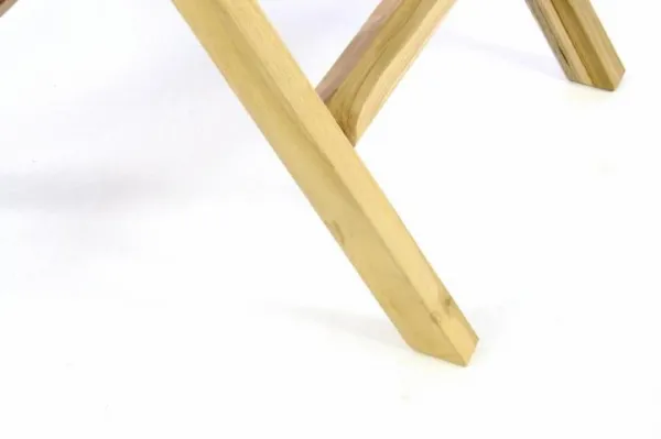Divero 60388 Záhradný stôl sklopný z teakového dreva - Ø 80 cm