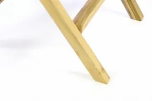 Divero 60388 Záhradný stôl sklopný z teakového dreva - Ø 80 cm