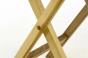 Divero 60388 Záhradný stôl sklopný z teakového dreva - Ø 80 cm