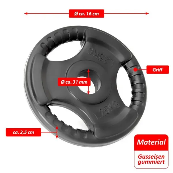 MAXXIVA 86855 set závažia, 1.25 kg, 2 ks
