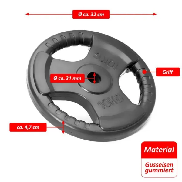 MAXXIVA 86854 set závažia, 10 kg, 2 ks