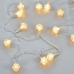 Nexos 86803 Sada osvetlenia - hviezdy, 20 LED, teplá biela, 3 ks