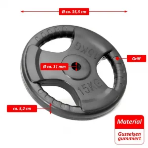 MAXXIVA 86853 set závažia, 15 kg, 2 ks