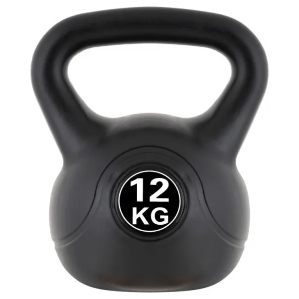 MAXXIVA 85077 Kettlebell činka, čierna, 12 kg