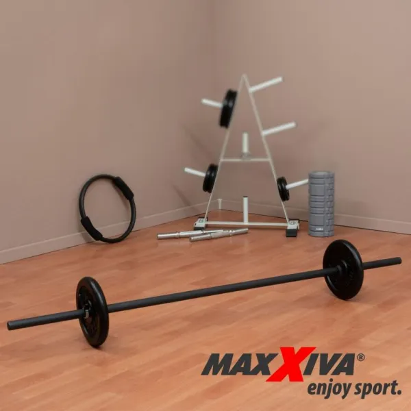MAXXIVA 86696 vzpieračská tyč na nakladanie, pružina,čierna,160cm