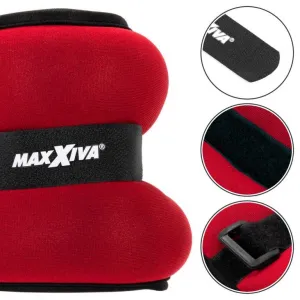 MAXXIVA 85013 záťažové manžety 2 x 1,5 kg, červené