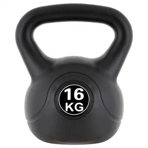 MAXXIVA Kettlebell činka, čierna, 16 kg