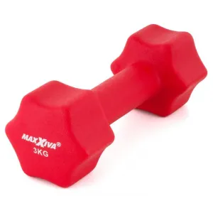 MAXXIVA 84987 sada činiek s neoprénovým poťahom 2x 3kg, červená