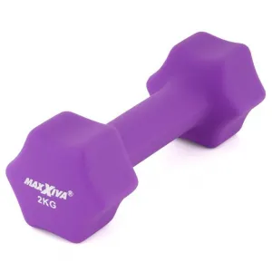 MAXXIVA 84985 sada činiek s neoprénovým poťahom 2x 2 kg, fialová