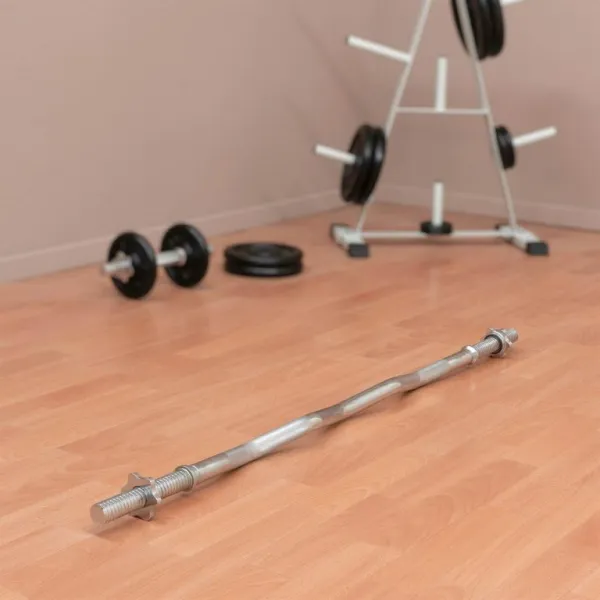 MAXXIVA 83765 liatinový obojručný set zo závažím, 120 cm, 26 kg