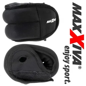 MAXXIVA 84981 sada záťažových manžiet na ruky, 2x 1,5 kg, čierna
