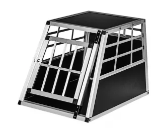 Hliníkový prepravný box pre psov, 54 × 69 × 50 cm, veľ. M