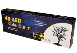 Nexos 28300 Dekoratívne LED osvetlenie - strom s kvetmi - 45 cm, studená biela