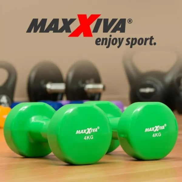 MAXXIVA 85017 sada vinylových činiek 2 x 4 kg, zelená