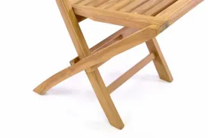 Divero Hantown 36876 Skladacia záhradná stolička - teakové drevo