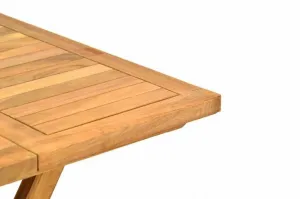Divero 34944 Záhradný drevený skladací stolík výška 50 cm