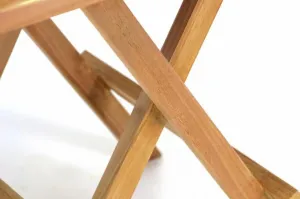 Divero 34944 Záhradný drevený skladací stolík výška 50 cm