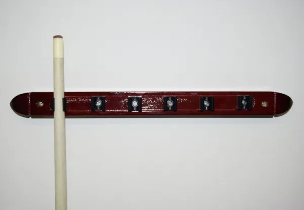 Garthen 73 Biliardový držiak na tága - na 6 tág, 39 cm, tmavé drevo