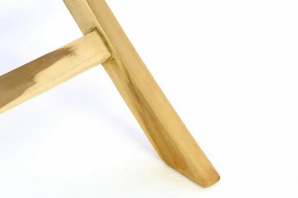 Divero 47274 Skladací záhradný stolík - teakové drevo neošetrené - 80 cm