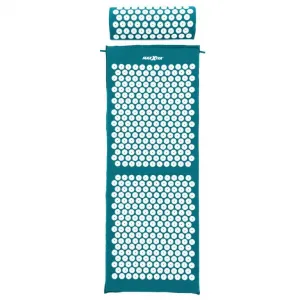MAXXIVA 81684 Akupresúrna podložka s vankúšom 130x50 cm, petrolej