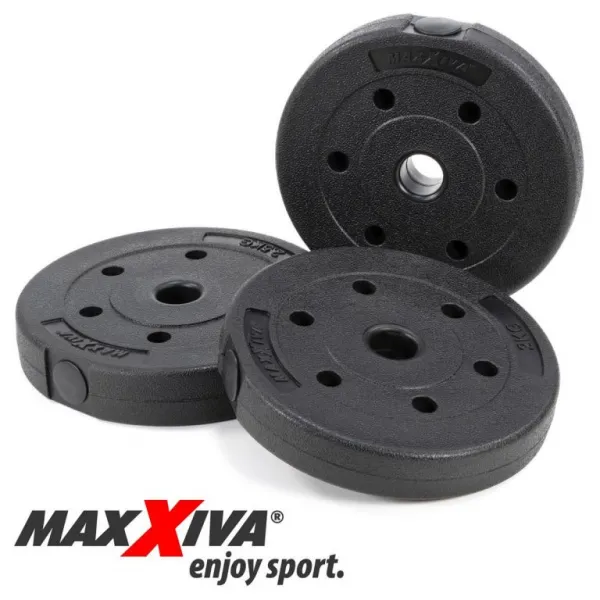MAXXIVA 81561 Sada jednoručných činiek, 2 x 10 kg